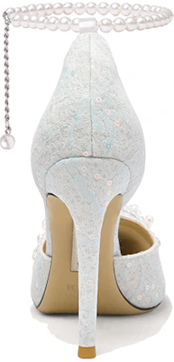 (W) Lily Wei PU 'Correa de Perlas Azules con Cuentas' NN-253 Shop (W) Lily Wei PU 'Correa de Perlas Azules con Cuentas' NN-253