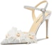 Buy (W) Lily Wei PU Comfort 10cm 'Sandal Tumit Tinggi Tali Buku Lali Perak' NN-382