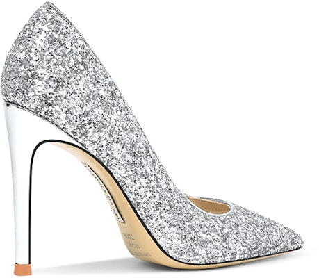 (Women) Lily Wei PU High Heels 10cm 'Silver Sequin Slip-On Stiletto' NN-056 Order (Women) Lily Wei PU High Heels 10cm 'Silver Sequin Slip-On Stiletto' NN-056