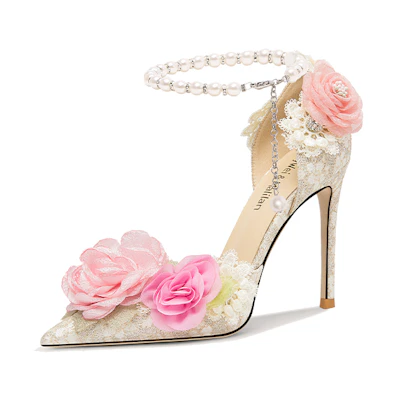 (W) Lily Wei PU High Heels 'Champagne Stiletto'