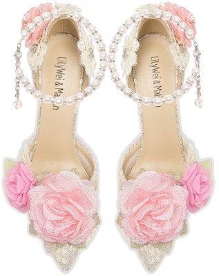 (W) Lily Wei PU Tumit Tinggi 'Stiletto Champagne' NN-401 Lookbook (W) Lily Wei PU Tumit Tinggi 'Stiletto Champagne' NN-401
