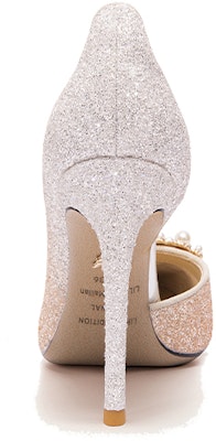 (Women) Lily Wei PU Pearl Sequin Side Cut Slip-On Stiletto 'Orange Pink Gradient' NN-531 Shop (Women) Lily Wei PU Pearl Sequin Side Cut Slip-On Stiletto 'Orange Pink Gradient' NN-531