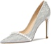 Buy (W) Lily Wei PU Kasut Tumit Runcing Mutiara 'Silver Sparkle' NN-064