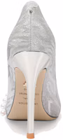 Purchase (W) Lily Wei PU Spitze Perlen Stiletto Slip-On Absätze ''Silber Glitzer'' NN-064