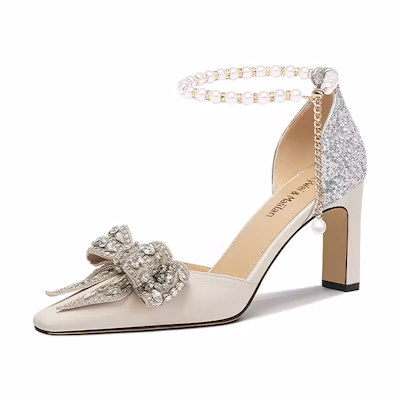 (W) Lily Wei Pumps 'Champagne Shine'
