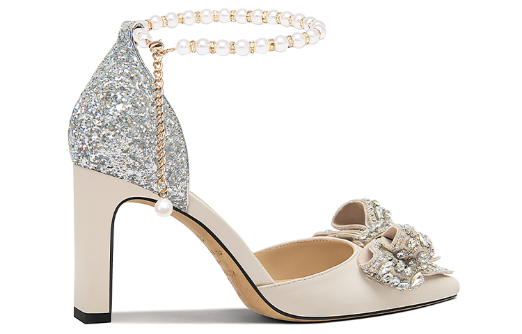 Order (W) Lily Wei Kasut Tumit Tinggi 'Bersinar Champagne' L-050