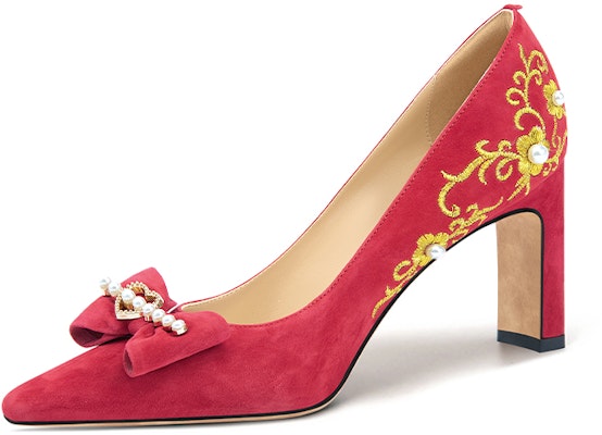 (Women) Lily Wei Red Bow High Heel Pumps 'Yuan Ding Jin Sheng' M1-100 Buy (Women) Lily Wei Red Bow High Heel Pumps 'Yuan Ding Jin Sheng' M1-100