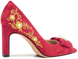 (W) Kasut Tumit Tinggi Bow Merah Lily Wei 'Yuan Ding Jin Sheng' M1-100 Order (W) Kasut Tumit Tinggi Bow Merah Lily Wei 'Yuan Ding Jin Sheng' M1-100