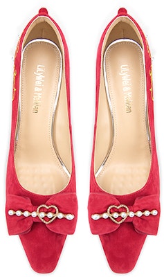 (Women) Lily Wei Red Bow High Heel Pumps 'Yuan Ding Jin Sheng' M1-100 Lookbook (Women) Lily Wei Red Bow High Heel Pumps 'Yuan Ding Jin Sheng' M1-100