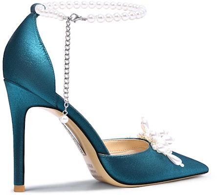 (W) 릴리 웨이 새틴&펄 스틸레토 '피콕 블루' (Lily Wei Satin&Pearl Stiletto 'Peacock Blue') NN-207 Order (W) 릴리 웨이 새틴&펄 스틸레토 '피콕 블루' (Lily Wei Satin&Pearl Stiletto 'Peacock Blue') NN-207