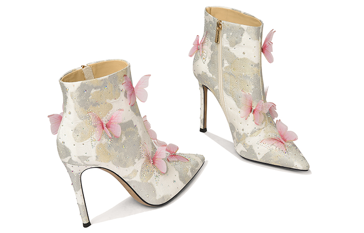 (W) Lily Wei Short Boot 'Pink Crystal Bow' 圖 3