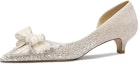 Buy (W) 릴리 웨이 슬링백 펌프 '샴페인 골드 펄 보우' (shortened names/removed spaces to fit) NN-129