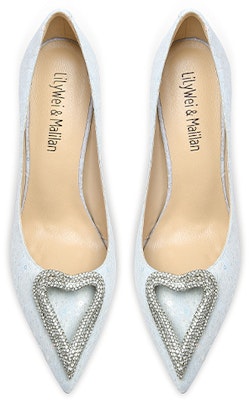 (Women) Lily Wei Slip-On 'Blue Leather Rhinestone' NN-235 Lookbook (Women) Lily Wei Slip-On 'Blue Leather Rhinestone' NN-235