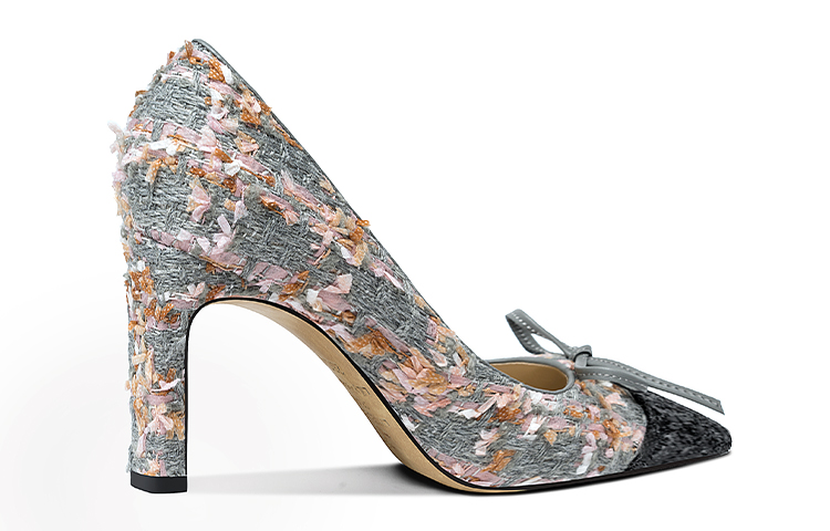 (W) Lily Wei Slip-On 'Grey Tweed Patchwork' 圖 2