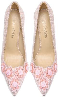 (Women) Lily Wei Slip-On 'Pink Floral Knit' NN-525 Lookbook (Women) Lily Wei Slip-On 'Pink Floral Knit' NN-525