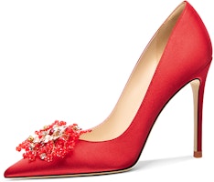 (Women) Lily Wei Slip-On 'Red Metallic Beads' NN-544 (Women) Lily Wei Slip-On 'Red Metallic Beads' NN-544