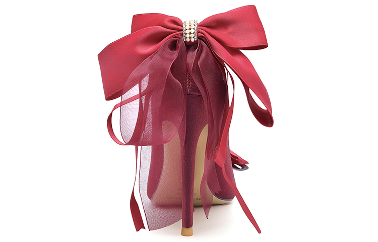 Shop (W) Lily Wei Sin Cordones 'Lazo Perla Roja' NN-205