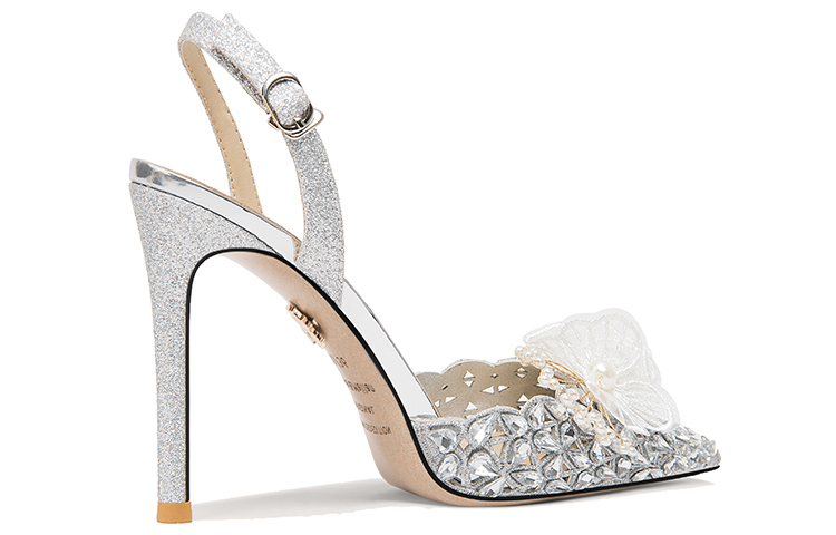 Order (W) (女性用) リリー・ウェイ スリッポン「シルバーフローラルカットアウトスティレット」NN-337 NN-337