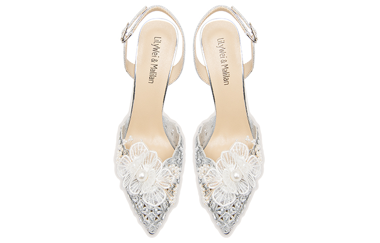 Lookbook (W) (女性用) リリー・ウェイ スリッポン「シルバーフローラルカットアウトスティレット」NN-337 NN-337