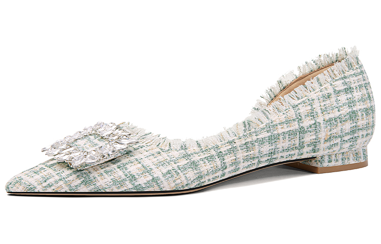 (W) Lily Wei Slip-On Flat 'Moonlight Fabric with Rhinestones' 圖 9