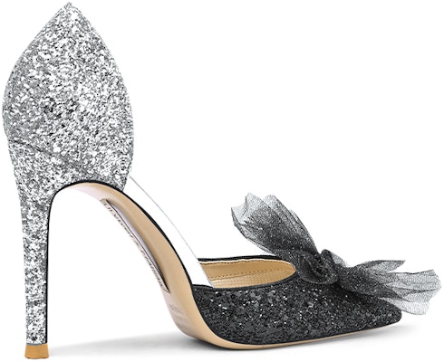 (Women) Lily Wei Slip-On Heels 'Black Swan Glitter Leather' NN-071 Order (Women) Lily Wei Slip-On Heels 'Black Swan Glitter Leather' NN-071