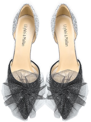 (Women) Lily Wei Slip-On Heels 'Black Swan Glitter Leather' NN-071 Lookbook (Women) Lily Wei Slip-On Heels 'Black Swan Glitter Leather' NN-071