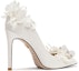 Order (W) Lily Wei Tumit Slip-On 'Mutiara Rhinestone Bunga Putih' NN-519