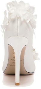 Lily Wei 珍珠水鑽花卉輕便鞋 細跟 高筒鞋 10cm 女款 白色 Shop Lily Wei 珍珠水鑽花卉輕便鞋 細跟 高筒鞋 10cm 女款 白色