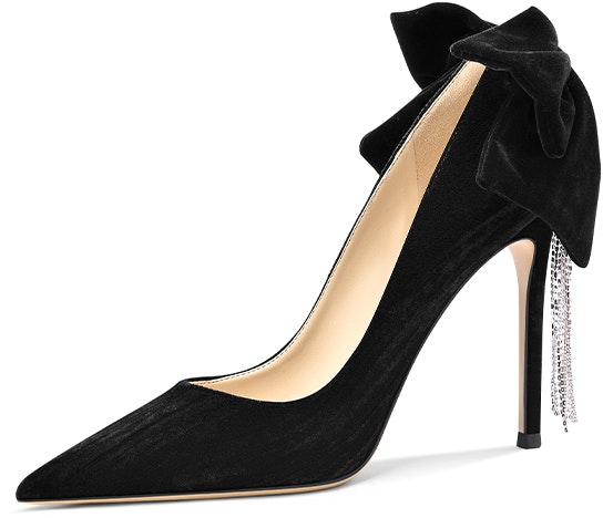 women-lily-wei-slip-on-high-heels-black-tassel-rhinestone-bow-nn-161