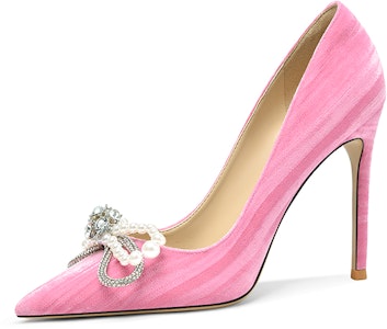 (W) Lily Wei Slip-On High Heels 'Pink Butterfly Knot dengan Rhinestones' NN-159 Buy (W) Lily Wei Slip-On High Heels 'Pink Butterfly Knot dengan Rhinestones' NN-159