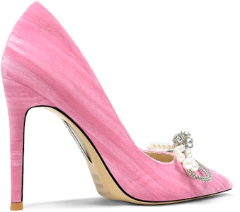 (W) Lily Wei Slip-On High Heels 'Pink Butterfly Knot dengan Rhinestones' NN-159 Order (W) Lily Wei Slip-On High Heels 'Pink Butterfly Knot dengan Rhinestones' NN-159