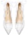 (W) Lily Wei Kasut Tinggi Slip-On 'Silver Floral Pearl' NN-121