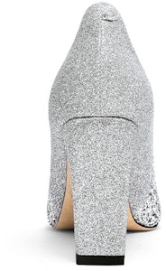 Lily Wei 落入星辰 閃亮皮革亮片一腳蹬高跟鞋 女款 銀色 Shop Lily Wei 落入星辰 閃亮皮革亮片一腳蹬高跟鞋 女款 銀色