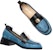 (Women) Lily Wei Slip-On Loafer 'Metallic Patchwork Blue' KF-012