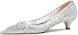 (Women) Lily Wei Slip-On Stiletto 3cm 'Silver Rhinestone' J-104-a
