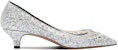 (Women) Lily Wei Slip-On Stiletto 3cm 'Silver Rhinestone' J-104-a