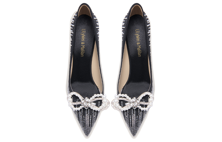 Lookbook (W) Lily Wei Sepatu Stiletto 10cm 'Nyaman Kasual Hitam' NN-467