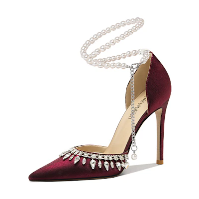 (W) Lily Wei Stiletto 10cm 'CMFT Casual Red'