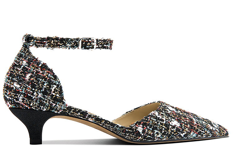 Order (W) Lily Wei 3厘米细高跟'黑色镂空带扣' L-020-a