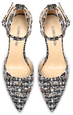 (W) Lily Wei 3厘米细高跟'黑色镂空带扣' L-020-a Lookbook (W) Lily Wei 3厘米细高跟'黑色镂空带扣' L-020-a