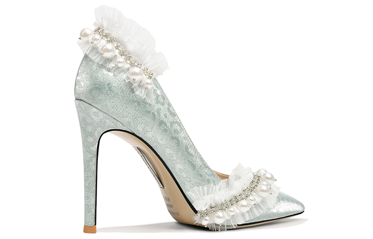 Order (W) Lily Wei Stiletto 'Encaje Aguamarina y Perla' NN-224