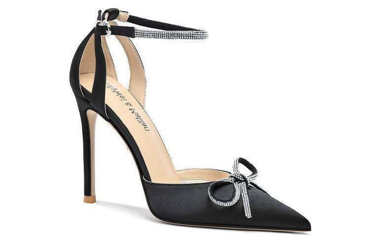 Order (W) Lily Wei Stiletto 'Hitam Satin Hiasan Berlian' NN-169