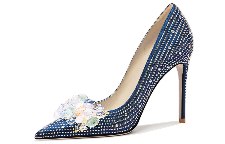 (Women) Lily Wei Stiletto 'Blue Rhinestone' NN-462