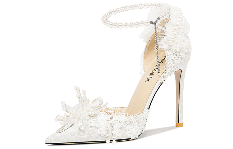 (Women) Lily Wei Stiletto 'Cheese Sweetheart Lace Beaded Elegance' NN-352