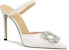 (W) Lily Wei Stiletto 'Berlian Gesper Putih' L-061