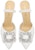 (W) Lily Wei Stiletto 'Berlian Gesper Putih' L-061