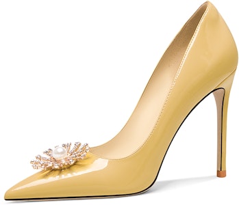 (W) (女性用) リリー・ウェイ スティレット 'ドーパミン・ファッション特許アースイエロー' NN-451 NN-451 Buy (W) (女性用) リリー・ウェイ スティレット 'ドーパミン・ファッション特許アースイエロー' NN-451 NN-451