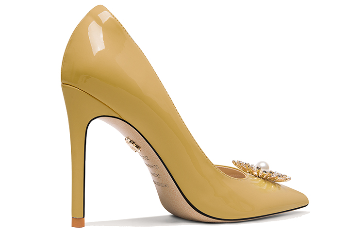 Order (W) Lily Wei Stiletto 'Moda Dopamina Charol Amarillo Tierra' NN-451