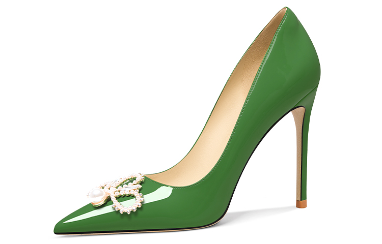 (Women) Lily Wei Stiletto 'Elegant Patent Green' NN-448
