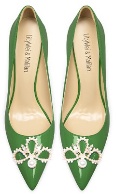 (Women) Lily Wei Stiletto 'Elegant Patent Green' NN-448 Lookbook (Women) Lily Wei Stiletto 'Elegant Patent Green' NN-448